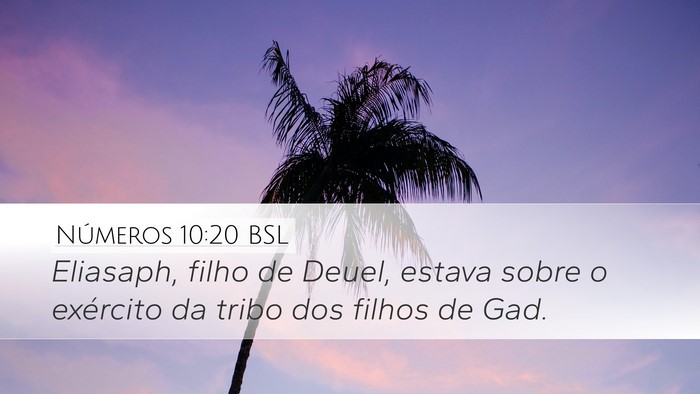 Números 10:20 BSL Bible Verse Image