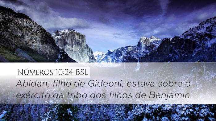Números 10:24 BSL Bible Verse Image