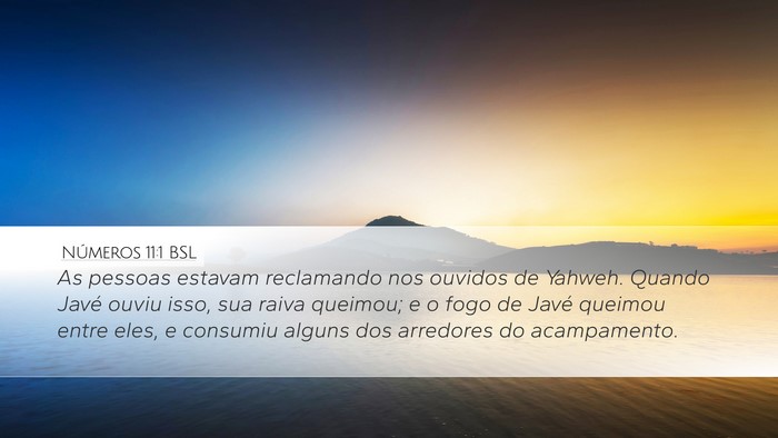 Números 11:1 BSL Bible Verse Image