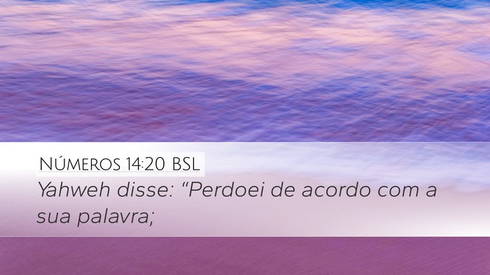 Números 14:20 BSL Bible Verse Image