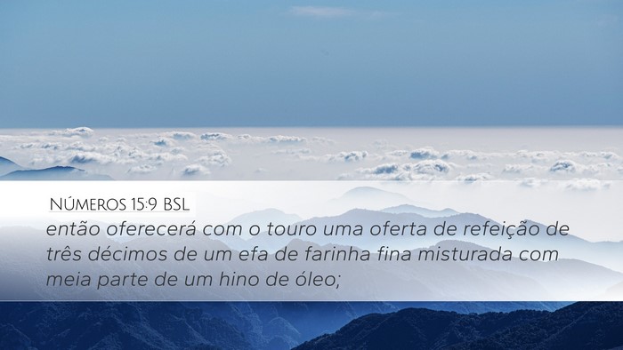 Números 15:9 BSL Bible Verse Image