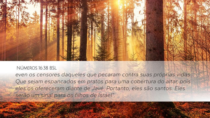 Números 16:38 BSL Bible Verse Image