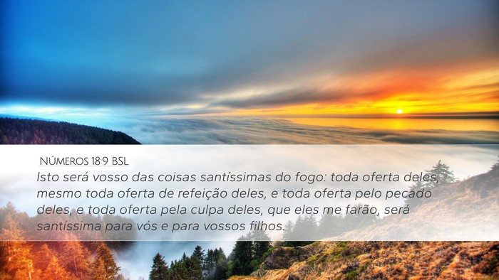 Números 18:9 BSL Bible Verse Image