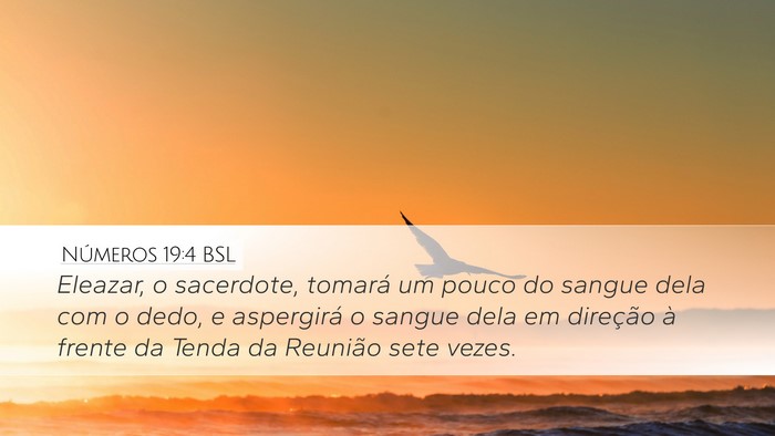 Números 19:4 BSL Bible Verse Image