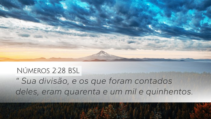 Números 2:28 BSL Bible Verse Image
