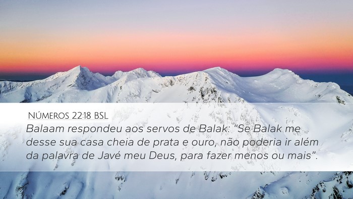 Números 22:18 BSL Bible Verse Image