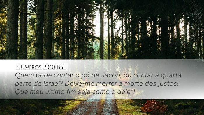 Números 23:10 BSL Bible Verse Image