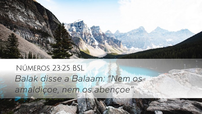 Números 23:25 BSL Desktop Wallpaper - Balak disse a Balaam: “Nem os amaldiçoe, nem - Desktop Bible Verse Wallpaper