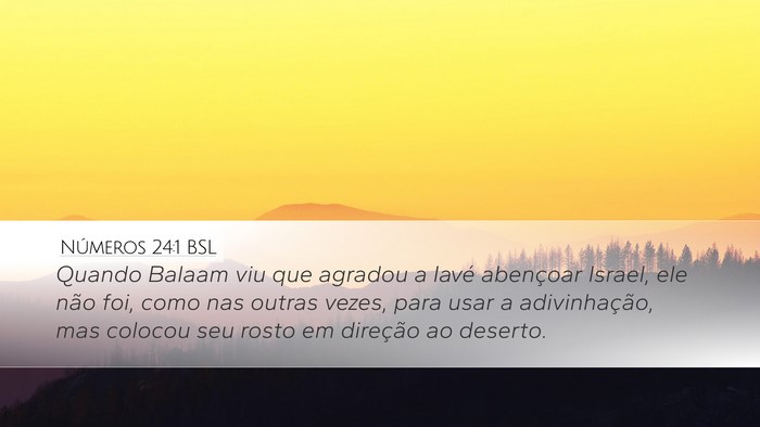 Números 24:1 BSL Bible Verse Image