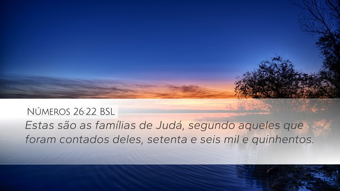 Números 26:22 BSL Bible Verse Image