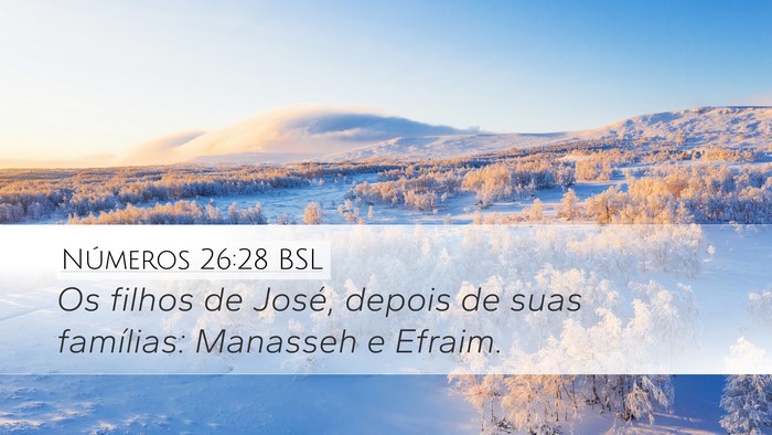 Números 26:28 BSL Bible Verse Image