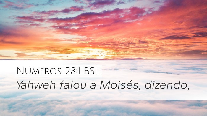 Números 28:1 BSL Bible Verse Image