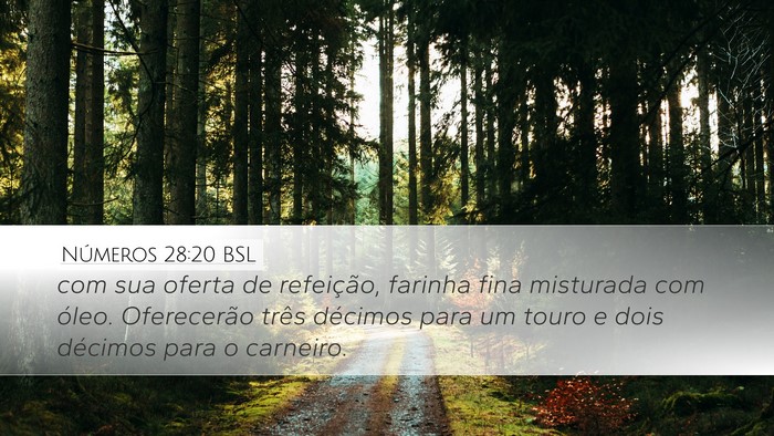 Números 28:20 BSL Bible Verse Image
