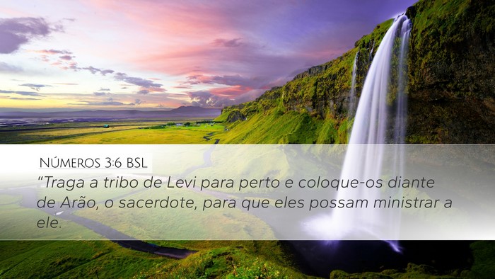 Números 3:6 BSL Bible Verse Image