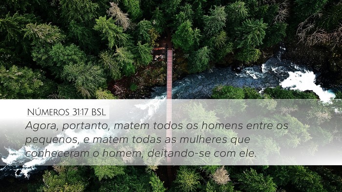 Números 31:17 BSL Bible Verse Image