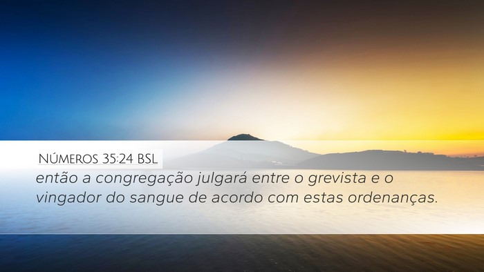 Números 35:24 BSL Bible Verse Image