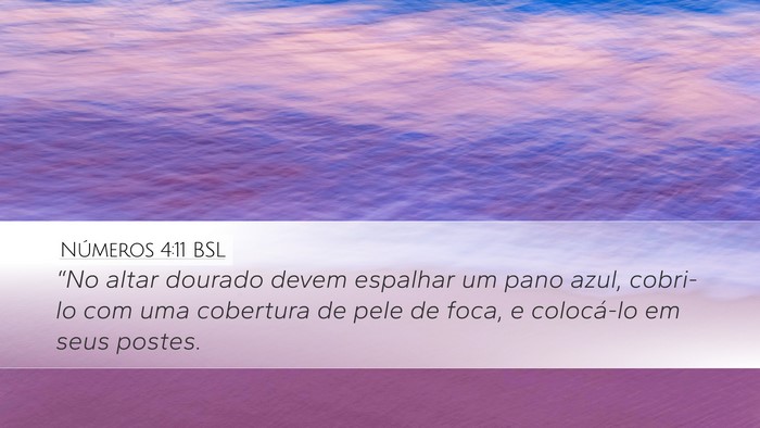 Números 4:11 BSL Bible Verse Image