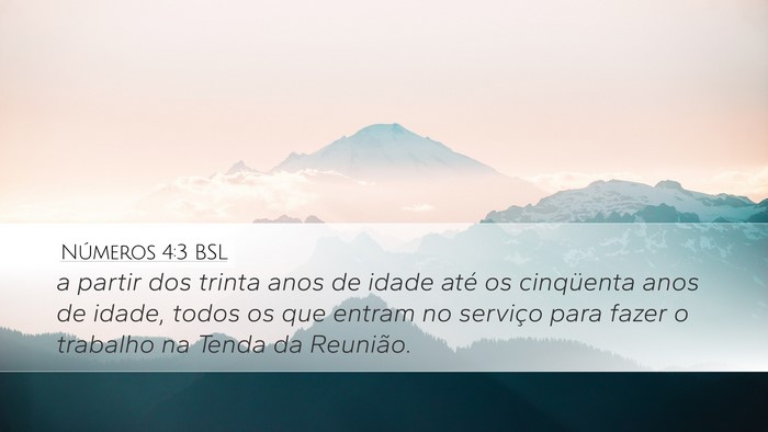 Números 4:3 BSL Bible Verse Image