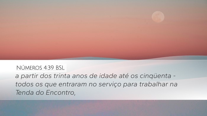 Números 4:39 BSL Desktop Wallpaper - a partir dos trinta anos de idade até os - Desktop Bible Verse Wallpaper