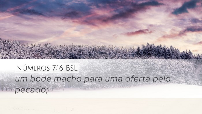 Números 7:16 BSL Bible Verse Image