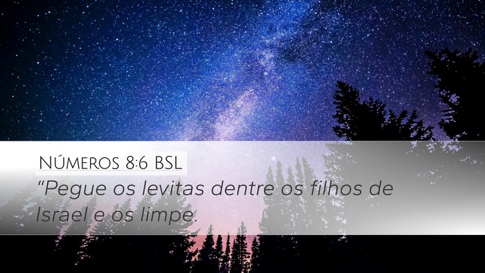 Números 8:6 BSL Bible Verse Image
