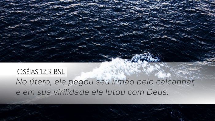 Oséias 12:3 BSL Bible Verse Image