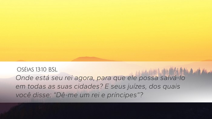 Oséias 13:10 BSL Bible Verse Image