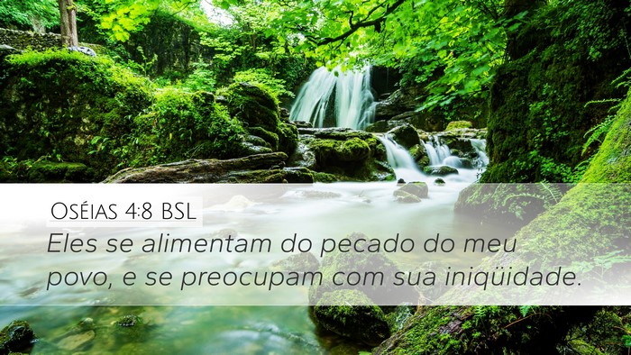 Oséias 4:8 BSL Bible Verse Image