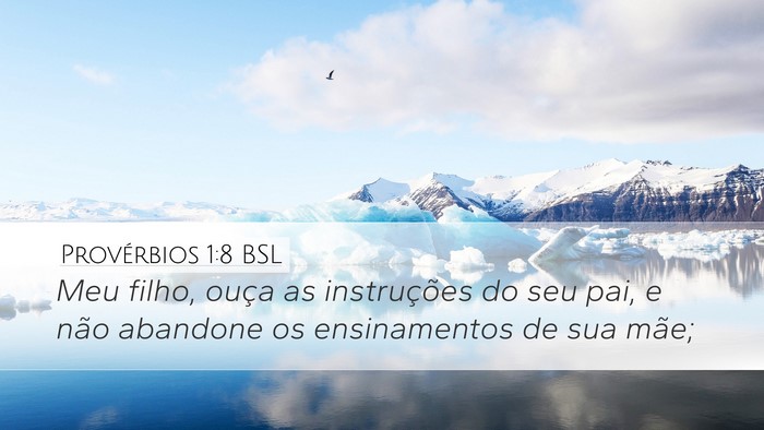 Provérbios 1:8 BSL Bible Verse Image