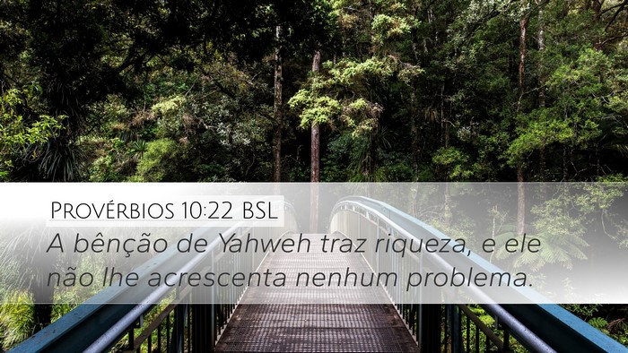 Provérbios 10:22 BSL Bible Verse Image