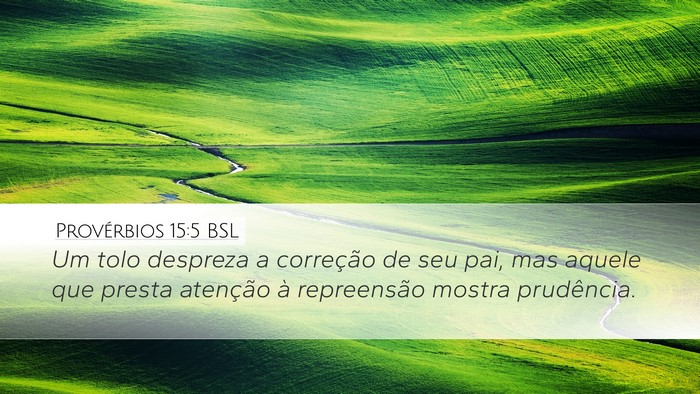 Provérbios 15:5 BSL Bible Verse Image