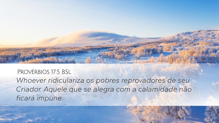Provérbios 17:5 BSL Bible Verse Image