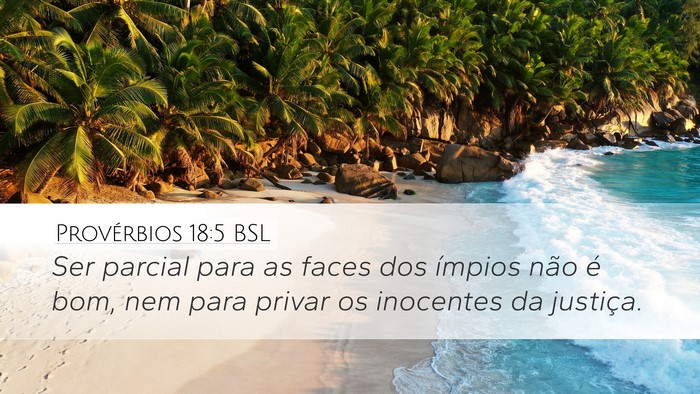 Provérbios 18:5 BSL Bible Verse Image