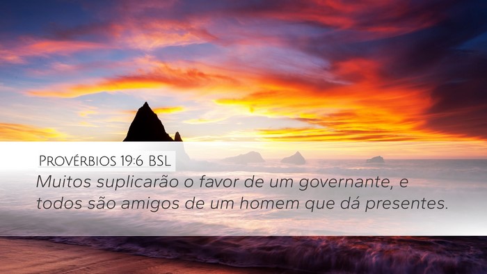 Provérbios 19:6 BSL Bible Verse Image