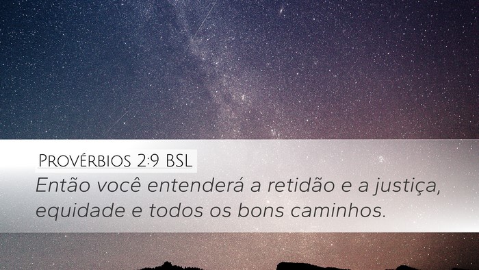 Provérbios 2:9 BSL Bible Verse Image