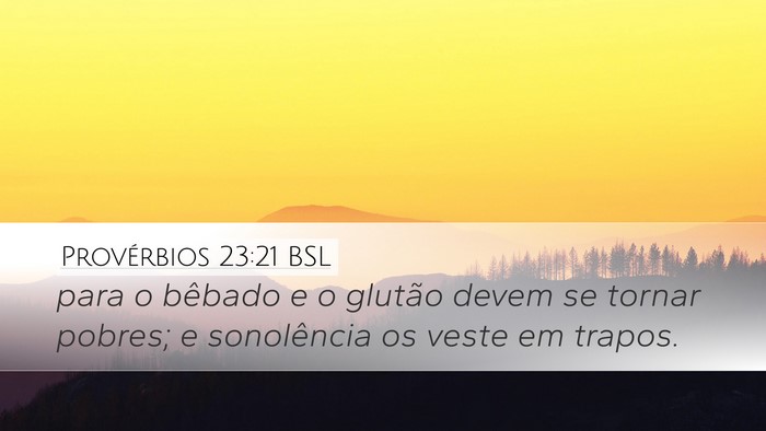 Provérbios 23:21 BSL Bible Verse Image