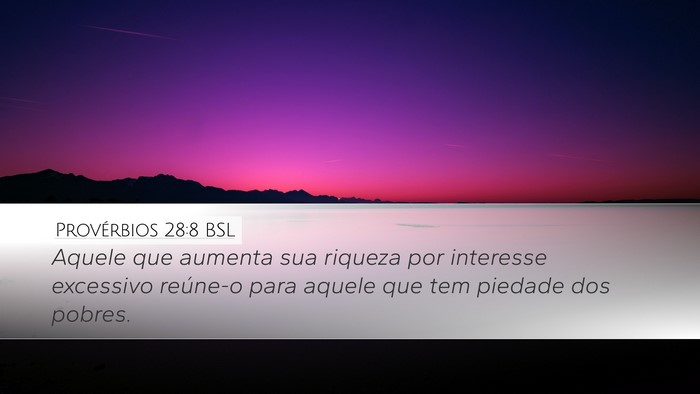 Provérbios 28:8 BSL Bible Verse Image