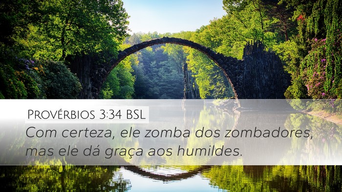 Provérbios 3:34 BSL Bible Verse Image