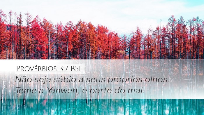 Provérbios 3:7 BSL Bible Verse Image