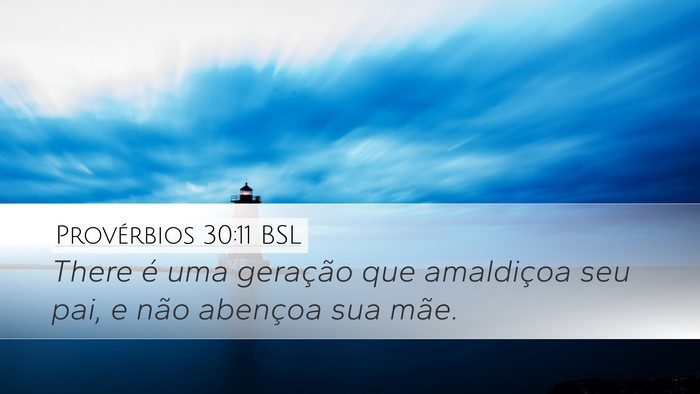 Provérbios 30:11 BSL Bible Verse Image