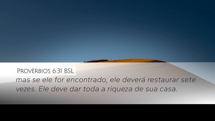 Provérbios 6:31 BSL Bible Verse Image