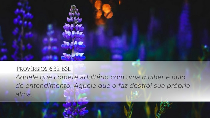 Provérbios 6:32 BSL Bible Verse Image