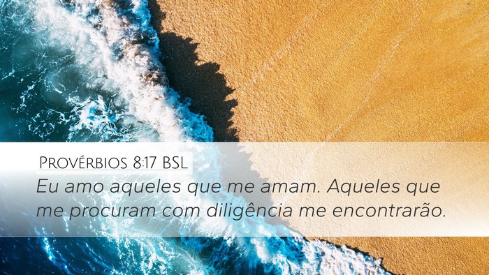 Provérbios 8:17 BSL Bible Verse Image