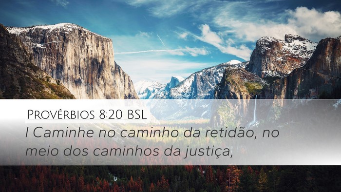 Provérbios 8:20 BSL Bible Verse Image