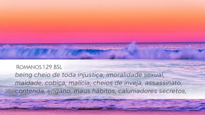 Romanos 1:29 BSL Bible Verse Image
