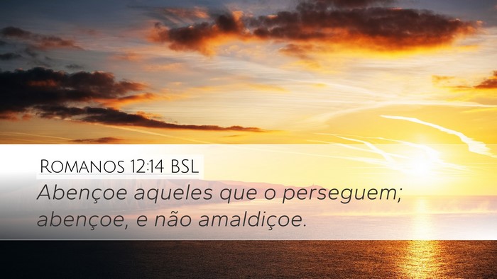 Romanos 12:14 BSL Bible Verse Image