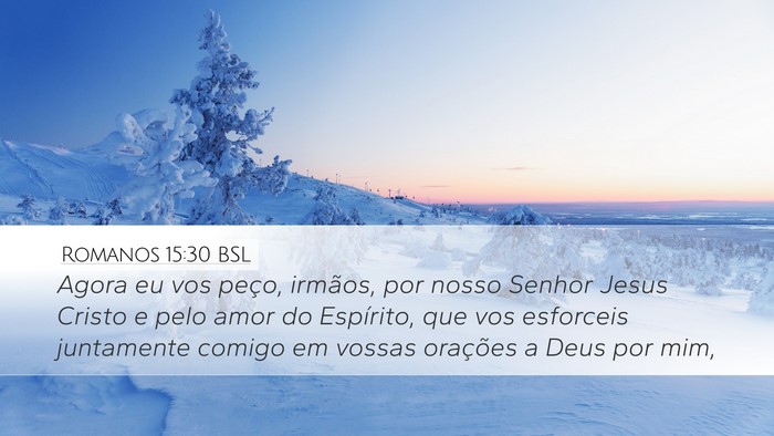 Romanos 15:30 BSL Bible Verse Image