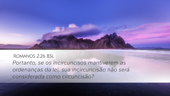 Romanos 2:26 BSL Bible Verse Image