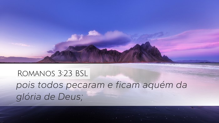 Romanos 3:23 BSL Bible Verse Image