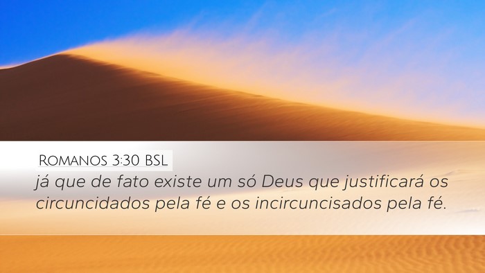 Romanos 3:30 BSL Bible Verse Image